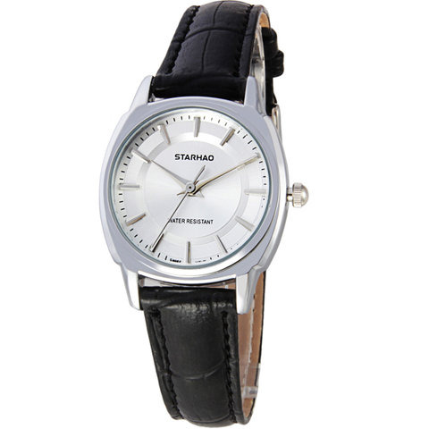 星豪starhao 复古时尚皮带手表休闲简约石英表防水男表女表 1301_中国