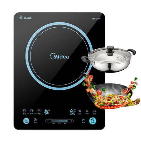 美的 电磁炉家用爆炒防水一机多用